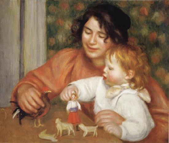 Pierre Renoir Child with Toys(Gabrielle and Jean) Sweden oil painting art